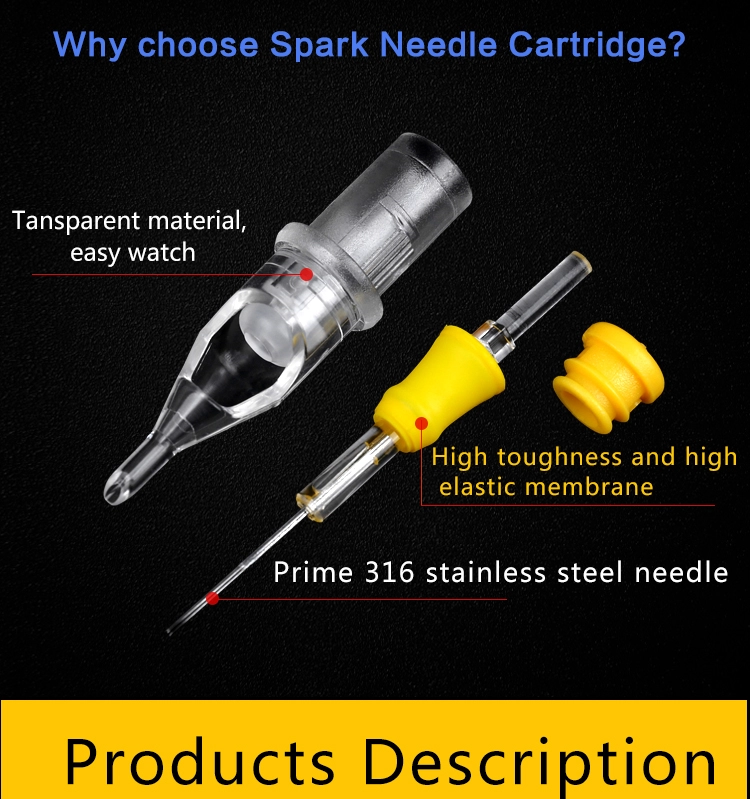 100% Thawj Ntxim Tawv Tattoo Koob Membrane Tattoo Cartridges