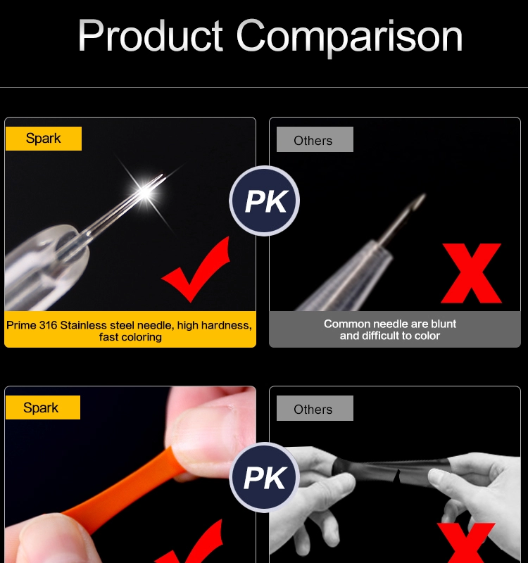 100% Thawj Ntxim Tawv Tattoo Koob Membrane Tattoo Cartridges