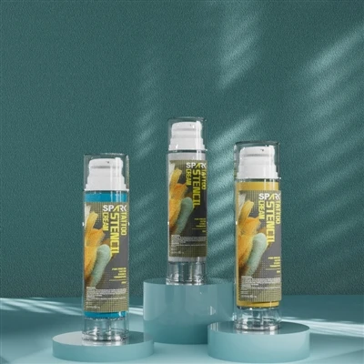 Cais stencil gel: tus kws kos duab lub hauv paus tseem ceeb