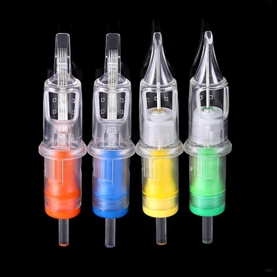 4 xim SPD Tattoo Cartridge Koob rau lub cev kos duab