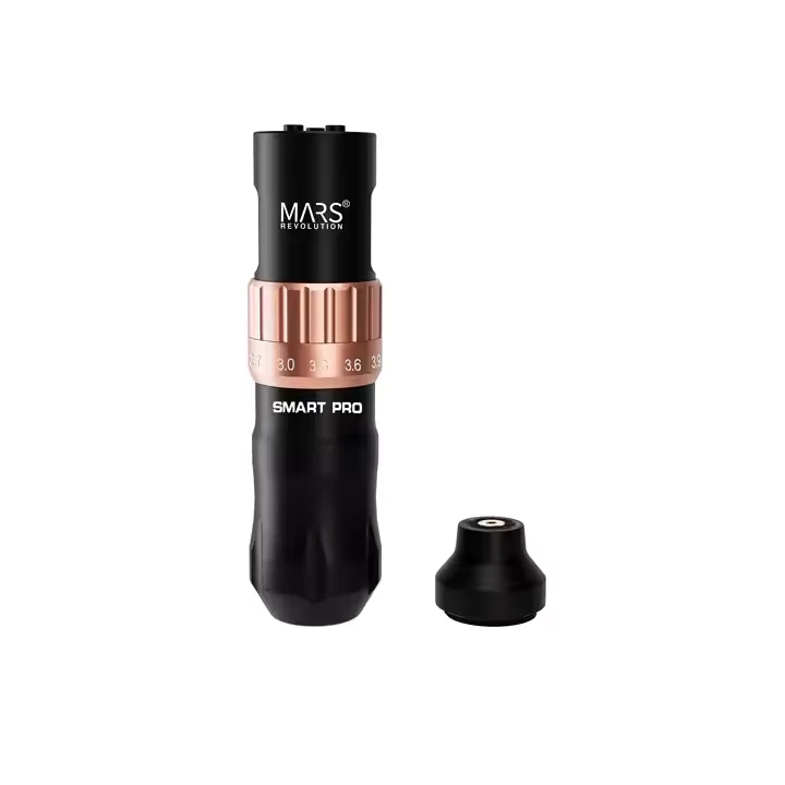Mars lub cev muaj zog 8v 6500 RPM 2.4-4.2mm stroke 1500mAh roj teeb tattoo tshuab cwj mem