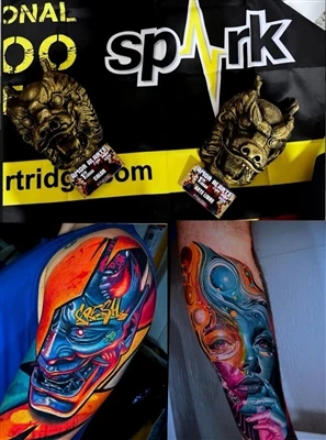 Spark Artist @Anfitriontattoo thov cov yeej ob npaug ntawm expo Tattoo Cultur...