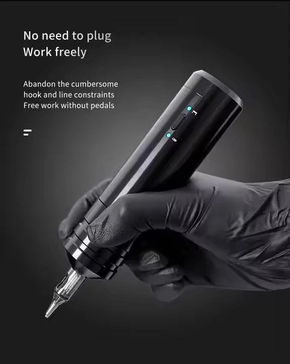 Portable Wireless Cartridge Civ Kev Siv Lub Tshuab Tattoo