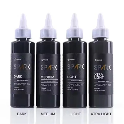 High - Zoo Spark Tshiab tshaj plaws 4oz * 4 Whitewashe 4 Hhitewashsithet Waterproof Ib Ntsis Tattoo Inks