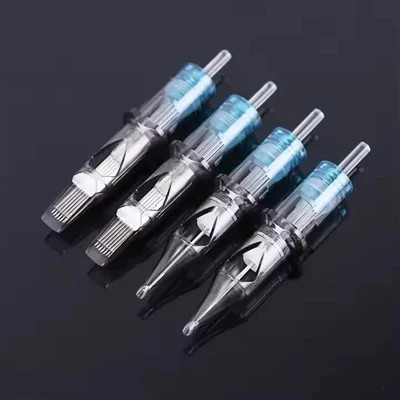 Kev Txhim Kho Cov Hlau Stainless Tattoo Cartridge Koob nrog Magnum koob rau lub cev kos duab rau Tattoo Cwj mem siv