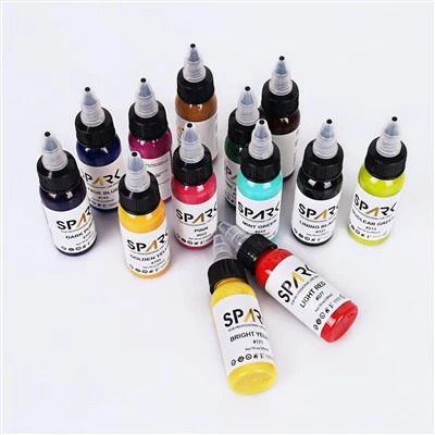 Professional 30ml 66 Xim Ntev -Lusting Tattoo Ink Rau Lub Cev Daim Duab Rau Kev pleev