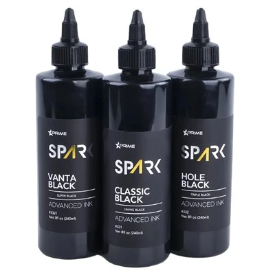 Txim 250ml zoo organic kav ntev li qub dub / qhov dub / vanta dub qauv tattoo number case rau lub cev kos duab