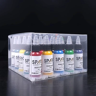 Spark Kev Ua Haujlwm 1Oz 25 Xim Teeb Tattoo Ink Tattoo Ink Teeb