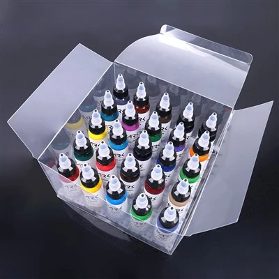 Lag luam wholesale Kev Cai Siab Siab -}}} ntev}} kav xim ceev ceev tau ruaj khov Tattoo Ink Rau Lub Cev Kos Duab