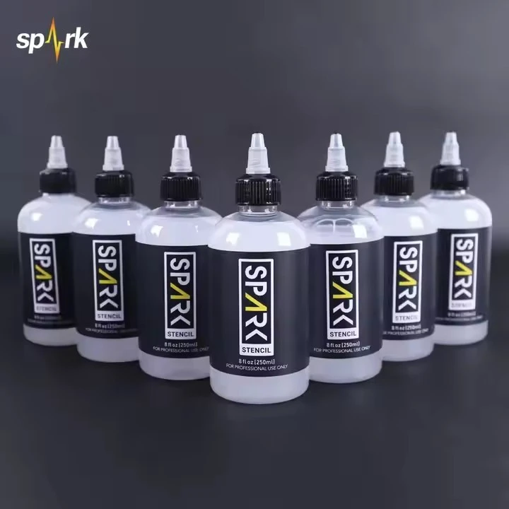 Txim 8 Floz (250ml) Kev Tiv Thaiv Tattoo Hloov Template Gel Ceev Tsis Tau Fading Haum Rau Tattoo Processists
