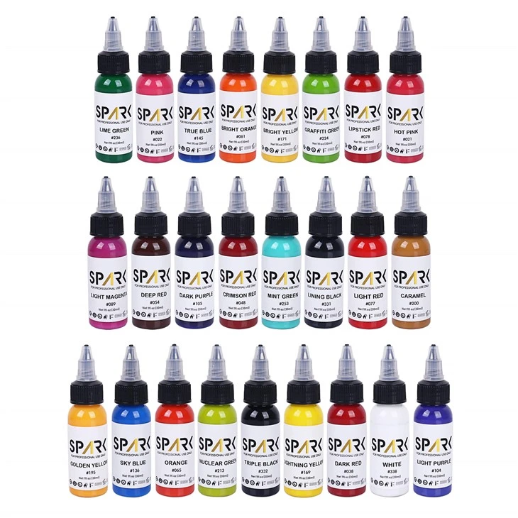 Spark 25 hwj tattoo number case number case num 1oz 30ml 25pcs rau ib pawg 66 xim rau tattooing