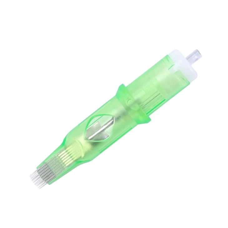 Mega Tattoo Cartridges 0.35mm Nkhaus Nkhaus Npib Npaum Lub Taub Hau Cartridge