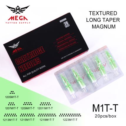 2020 Zoo Tshaj Plaws Khoom Tattoo Cartridges Ntev Taper Tattoo Koob Yees Cartridge0.35mm