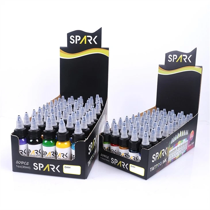 50 Xim Teev Tattoo Ink Dub Lub Teeb Tattoo Ink Spark Original