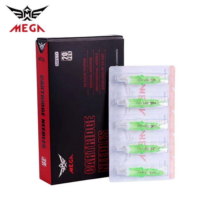 Pov tseg Sterilized Tattoo Cartridge Koob Tattoo Needle Cartridge Loj