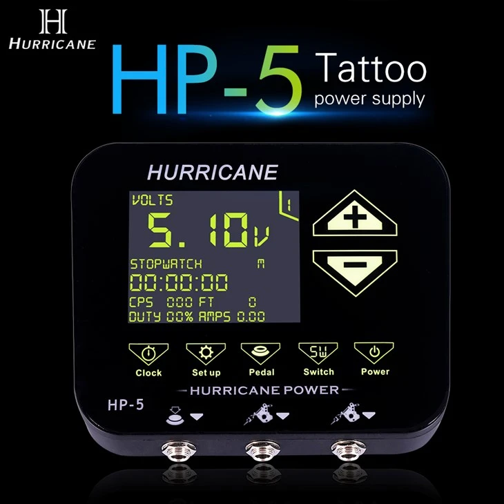 Tes Kov Tattoo Power Supply Hurricane Tattoo Power Supply
