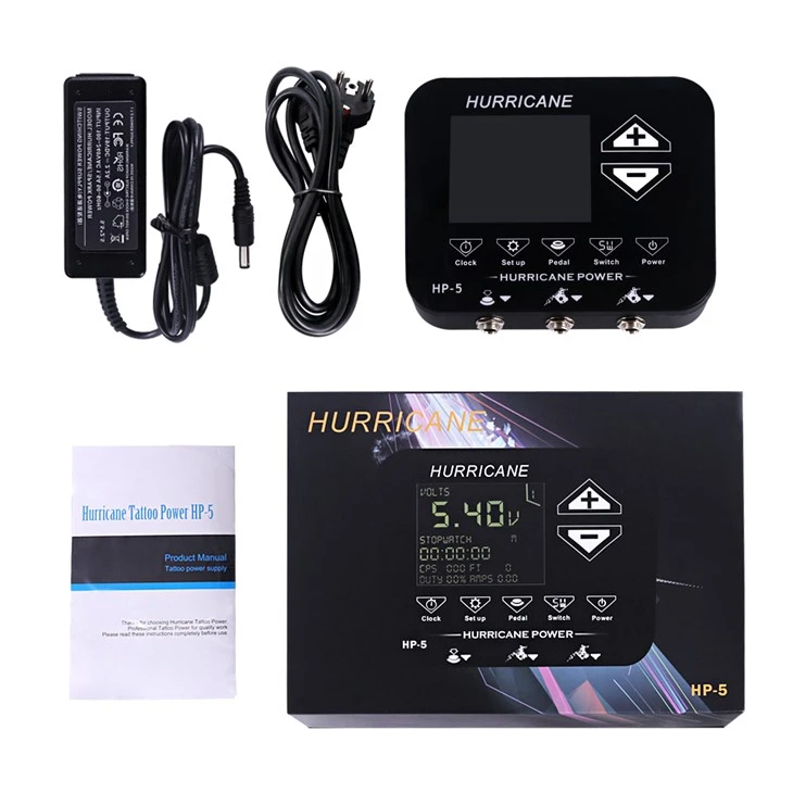 Hurricane LCD Touch Screen Tattoo Fais Fab Khoom