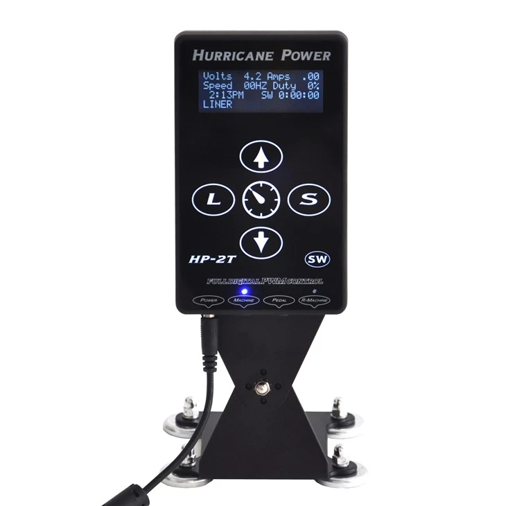 Hurricane Tattoo Tshuab Fais Fab Kev Tshaj Tawm Dual Tattoo Power Supply