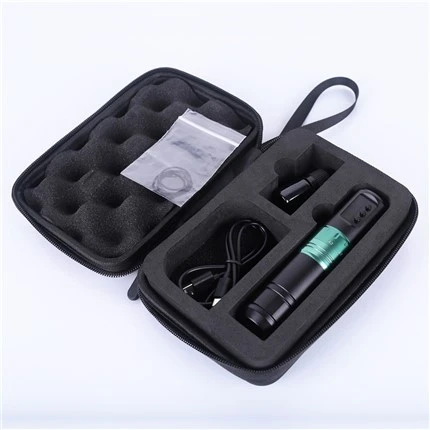 2024 Tshiab Tsim Wireless Tattoo Tshuab Spark 1600mAh * Roj teeb