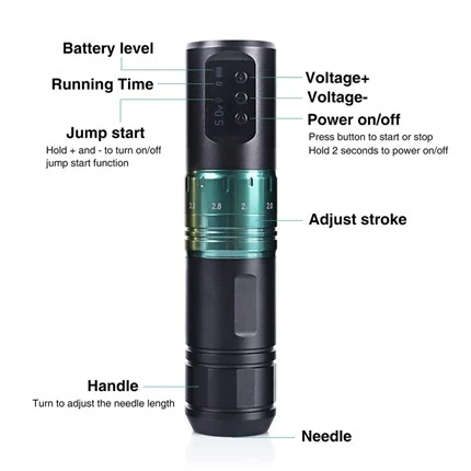 Brushless Tsav Spark Wireless Tattoo Tshuab Professional