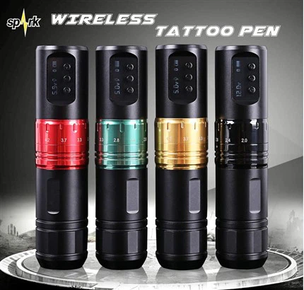 Newest Spark Wireless High Quality Brushless Tsav Tattoo Cartridges Tshuab Rau Tattoo Lub Cev Arts