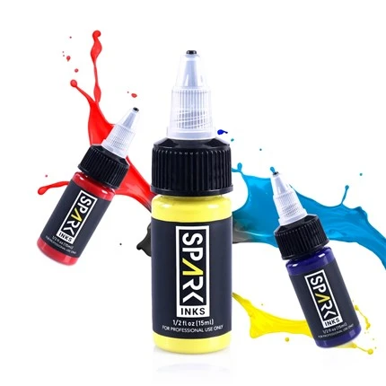 Spark 14 Colours Tattoo Ink Permanent Body Safe Original Tattoo Ink