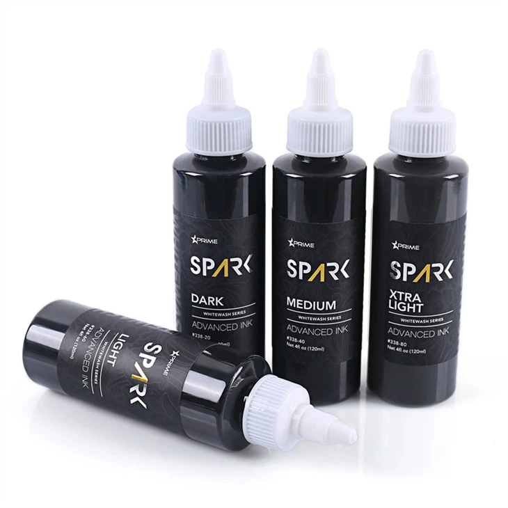 Tattoo Ink Spark Thawj Dawb Ntxuav Teeb Pigments Tattoo Ink