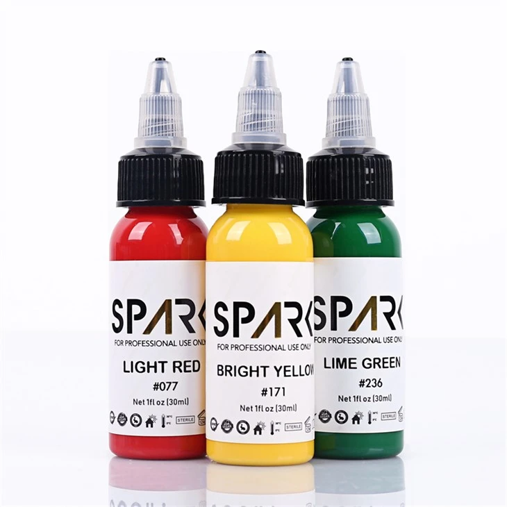Tattoo Inks hauv Bulk Spark Tattoo Ink Super Dub Tattoo Ink