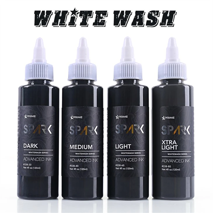 Tattoo Inks hauv Bulk White Wash Set Spark Tattoo Ink