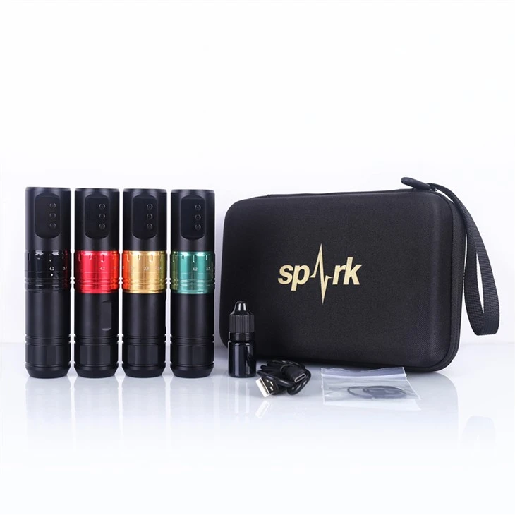 Adjustable Stroken Length Spark Tattoo Tshuab Wireless Tattoo Tshuab Wireless Tattoo cwj mem