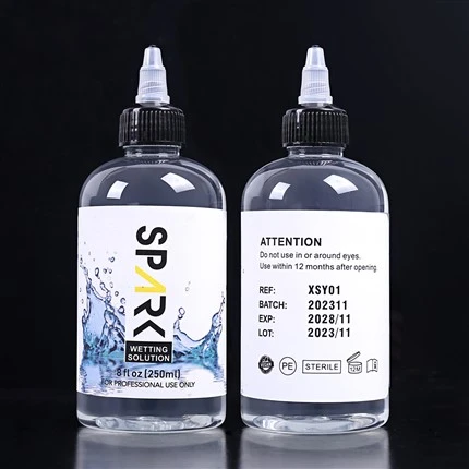 Kev phem-dawb 240ML 8OZ Spark Tattoo Wetting Solution Spark Tattoo Mixing Solution Spark Tattoo Ink